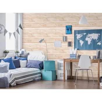 Tapeta DIMEX | Vliesová tapeta na zeď Dimex Line WP-159-01 | 0,75 x 10 m | béžová, hnědá + Vliesová tapeta na zeď Dimex Line WP16001 v rozměru 0,75 x 10 m