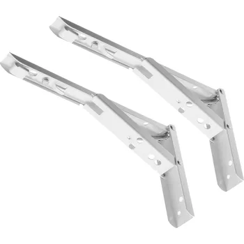 Onpira Nerezový / ocelový držák police - sklopný [2ks] Barva: Bílá, Délka ramene: 24 cm