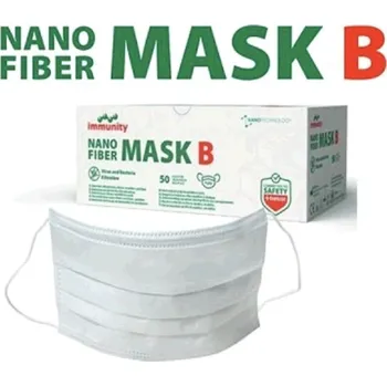 Ústenka zdravotnická s filtrem z nanovláken s gumičkou - rouška