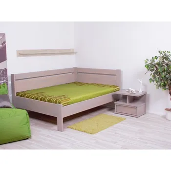 Postel Rohová postel TINA 156BRP/BRL dvoulůžko zvýšené