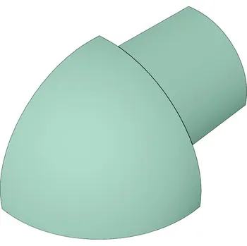 Stavební profil SP15 vnější růžek k ukončovací liště C ACARA, PVC sv. zelená, 8 mm, 6 ks