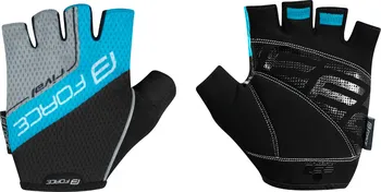 Cyklistické rukavice Force Rival černé/modré XL