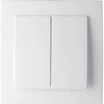 vypínač ELITE - Dvojitý střídavý vypínač č.5B bílá (SEB5/0-B)