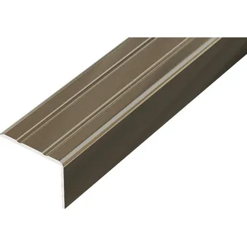 Stavební profil AP5 schodová lišta samolepící ACARA, hliník elox bronz, 20 mm, 0,9 m