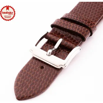 Řemínek na hodinky Kožený řemínek Mavex HYP-02-BROWN, hnědý - 16 mm
