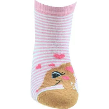 Dívčí vzorované ponožky WOLA KOLOUŠEK růžové Velikost: 15-17