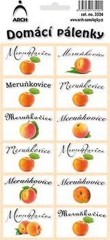 Samolepící etiketa ARCH Etikety domácí pálenky meruňkovice 12 ks 23,5 x 11 cm