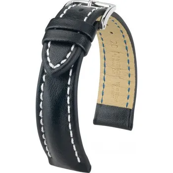 Módní doplněk Kožený řemínek Hirsch Heavy Calf L 02475050-2, černý, teletina, délka L, Quick Release