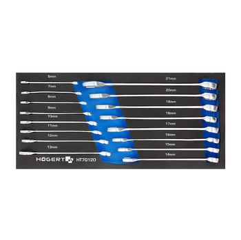 Sada nářadí Sada kombinovaných klíčů HOGERT HT7G120 16 ks