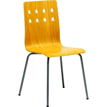 Nábytek OFFICE PRO Jídelní židle NELA buk/hliník