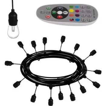 Venkovní osvětlení ISO 15736 LED venkovní dekorační řetěz - girlanda 15m