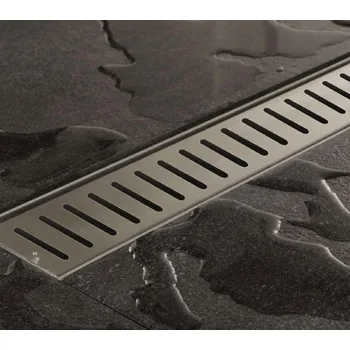 Stavební profil KP3/1 odtokový žlab U6 ACARA, nerez kartáč, 700 mm