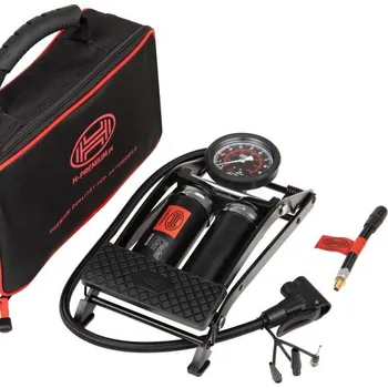 pumpička HEYNER PREMIUM Nožní dvou pístová hustilka s manometrem 10 atm PEDALMAX PRO