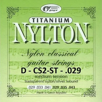 Struna pro kytaru a smyčcový nástroj NYLTON D CS2-ST - nylonová struna .029