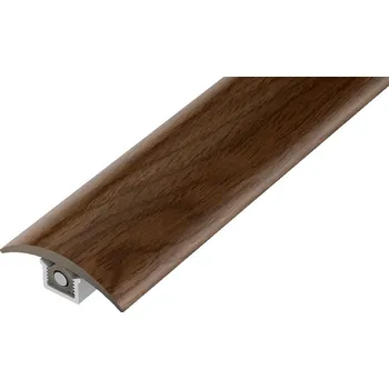 Stavební profil AP22 přechodová lišta FLEX BOARD C ACARA, PVC flexibilní mahagonová parketa, 37 mm, 3 m
