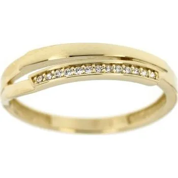 Prsten Zlatnictví U Kostela Zlatý dámský prsten se zirkony 709žb 52 2695-19949711