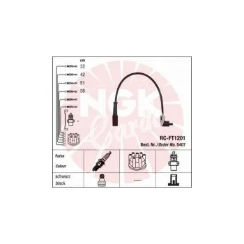 Zapalovací kabel Sada kabelů pro zapalování NGK RC-FT1201