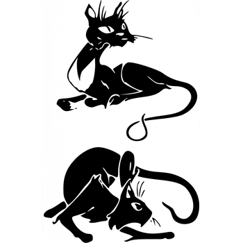 samolepka Marcela Krajčíková.Samolepka na zeď Kočky 2 ( 40 cm x 60) (Marcela Krajčíková.Samolepka na zeď Kočky 2 ( 40 cm x 60) )