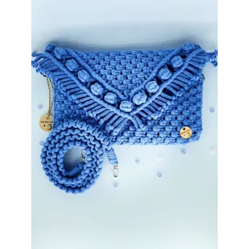 Kabelka BRIMOON Kabelka drhaná světle modrá