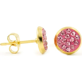 Náušnice BRUNOshop.cz Náušnice s kamínky RŮŽOVÉ GOLD