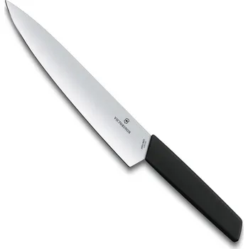 Kuchyňský nůž Kuchyňský nůž 22 cm černý SWISS MODERN - Victorinox (Nůž na porcování masa 22 cm SWISS MODERN černý - Victorinox)