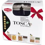 TOSCA dárkové balení tří nádob hnědá