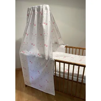 Povlečení Nebesa na postýlku Kočičky bílá 150x200 cm