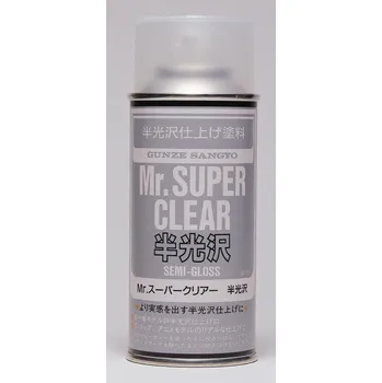 Modelářská barva Gunze Sangyo B516 Mr. Super Clear Semi-Gloss - lak pololesklý 170ml