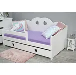 Maxi-Drew Dětská postel Tosia 80x160 borovice, bílá, rošt a úložný prostor