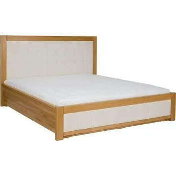 Postel Drewmax Dřevěná postel 160x200 lk114 masivní dub, casablanca (Barva dřeva: Buk přírodní)
