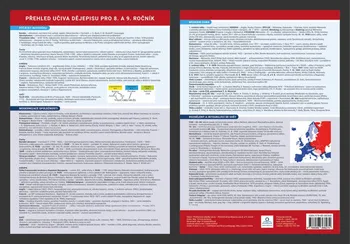 výuková tabulka Přehled učiva dějepisu pro 8. a 9. ročník: Přehledová tabulka učiva - Tereza Zelinová (2020, volné listy)