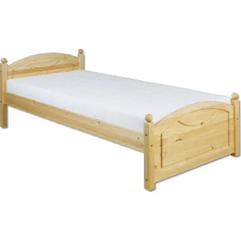 Postel Drewmax Dřevěná postel 90x200 LK126 (Barva dřeva: Borovice)