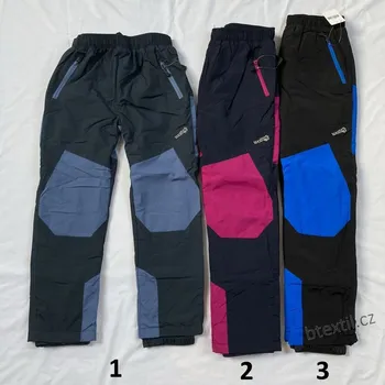 Oteplené šusťákové kalhoty zateplené fleecem Wolf 134-158