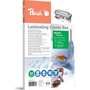 Laminátor Laminovací fólie Peach Combi Box 25 ks