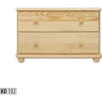 Nábytek Drewmax Komoda KD102 masiv (Barva dřeva: Dub)