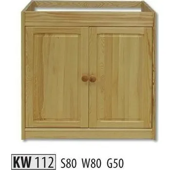 Příborník do zásuvky Drewmax Kredenc KW112 masiv (Barva dřeva: Ořech)