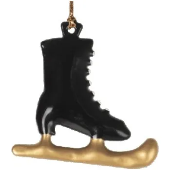 Vánoční dekorace Maileg Vánoční kovové ozdoby Bruslička Vzor: Tmavá