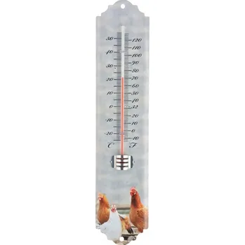 Domácí teploměr Venkovní teploměr s motivem slepiček