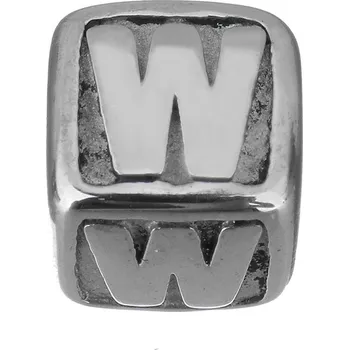 Šperk Šperky4U Navlékací ocelový přívěsek korálek - písmeno - K0011-W