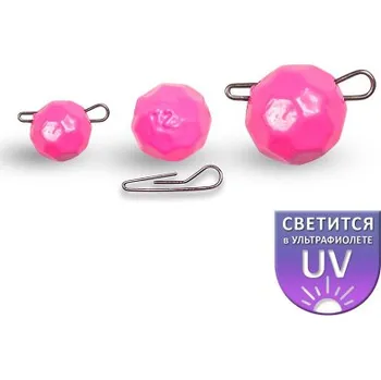 Olověná zátěž Dnipro Lead Fishball Pink Luminescent 12g (1ks)