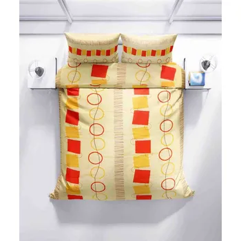 Povlečení Top textil Bavlněné povlečení Žluté kruhy