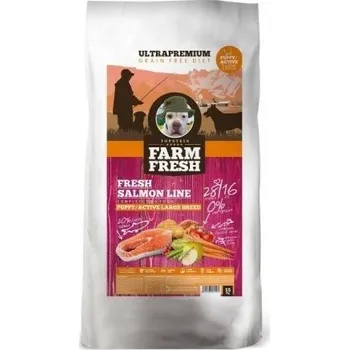 Krmivo pro psa Farm Fresh Salmon Line Puppy/Active Large Breed 15 kg