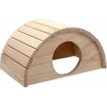 Domek SMALL ANIMAL Půlkruh dřevěný 31 x 20 x 15,5 cm (1ks)