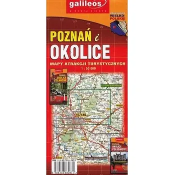 Cestování Mapa atrakcji tur. - Poznań i okolice pół.1:50 000 - Praca zbiorowa