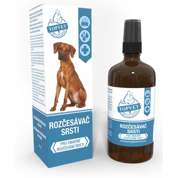 Kosmetika pro psa Topvet Rozčesávač srsti pro psy 100 ml