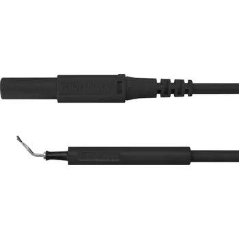 Měřicí kabel Schützinger AL 8322 / ZPK / 1 / 100 / SW adaptérový kabel zástrčka 4 mm zkušební hroty černá 1 ks