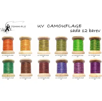 UV CAMOUFLAGE THREAD - 12 barev