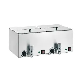 Hotdogovač Ohřívač párků se 2 oddělenými komorami a výpustným ventilem Bartscher
