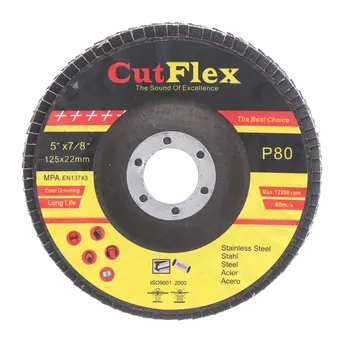 Brusný kotouč Brúsny kotúč lamelový na oceľ a nerez, 125x22,2 zrno 80