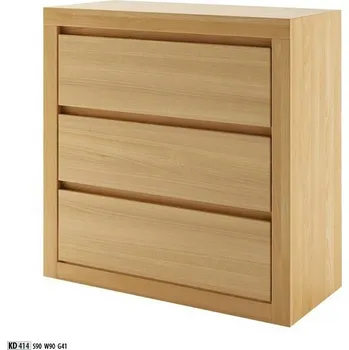 Nábytek Drewmax Komoda KD414 masiv buk (Barva dřeva: Lausane)